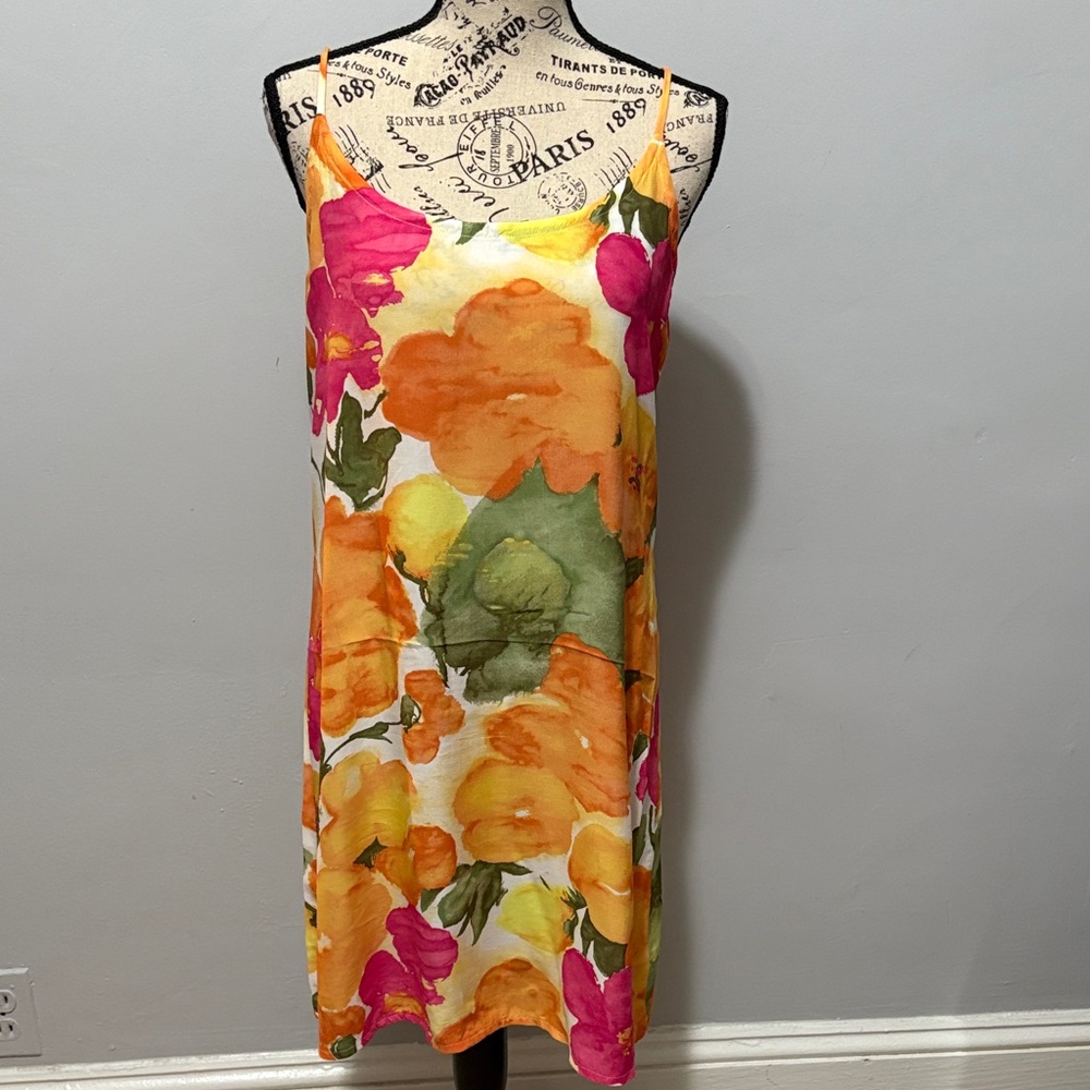 Vibrant Floral Midi Dress